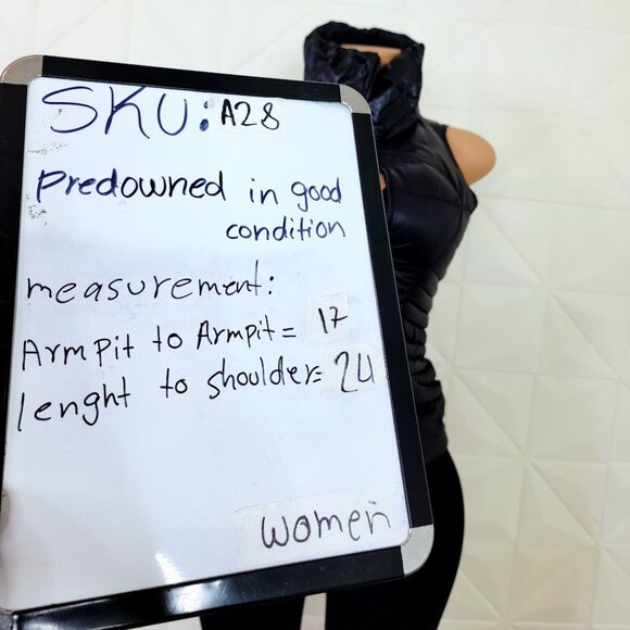 Lululemon Women's Black Fluffin Awesome Goose Down Full-Zip Puffer Vest Size 4 - Picture 8 of 8